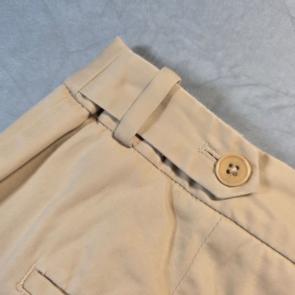 Talbots Womens Khaki Chino‎ Shorts Size 6 Tan Cotton Stretch Mid Rise - Picture 7 of 11